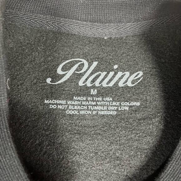 Plaine Keep It Simple Pullover Crewneck Black Men’s Sz M New - Picture 4 of 4